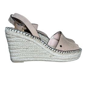 KATE SPADE WEDGE SANDALS WOMEN’S 11M BLUSH‎ PINK ESPADRILLE SLINGBACK